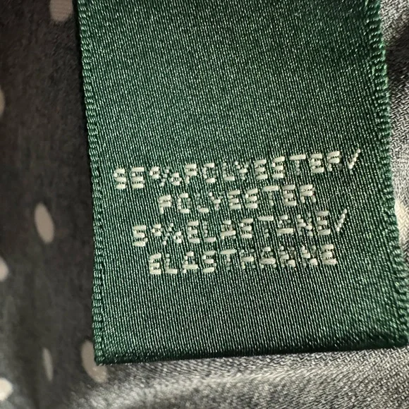 Ralph Lauren Black White Polka Dot Dress | Wrap Top | Classic Cap Sleeve Sz 4 - Picture 6 of 9